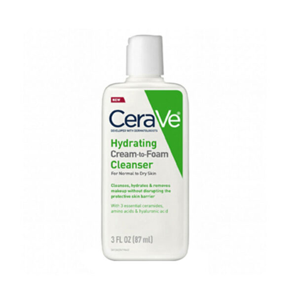CeraVe-Hydrating-Cream-to-Foam-Cleanser-For-Normal-to-Dry-Skin_87ml CeraVe Hydrating Cream-to-Foam Cleanser For Normal to Dry Skin 87ml