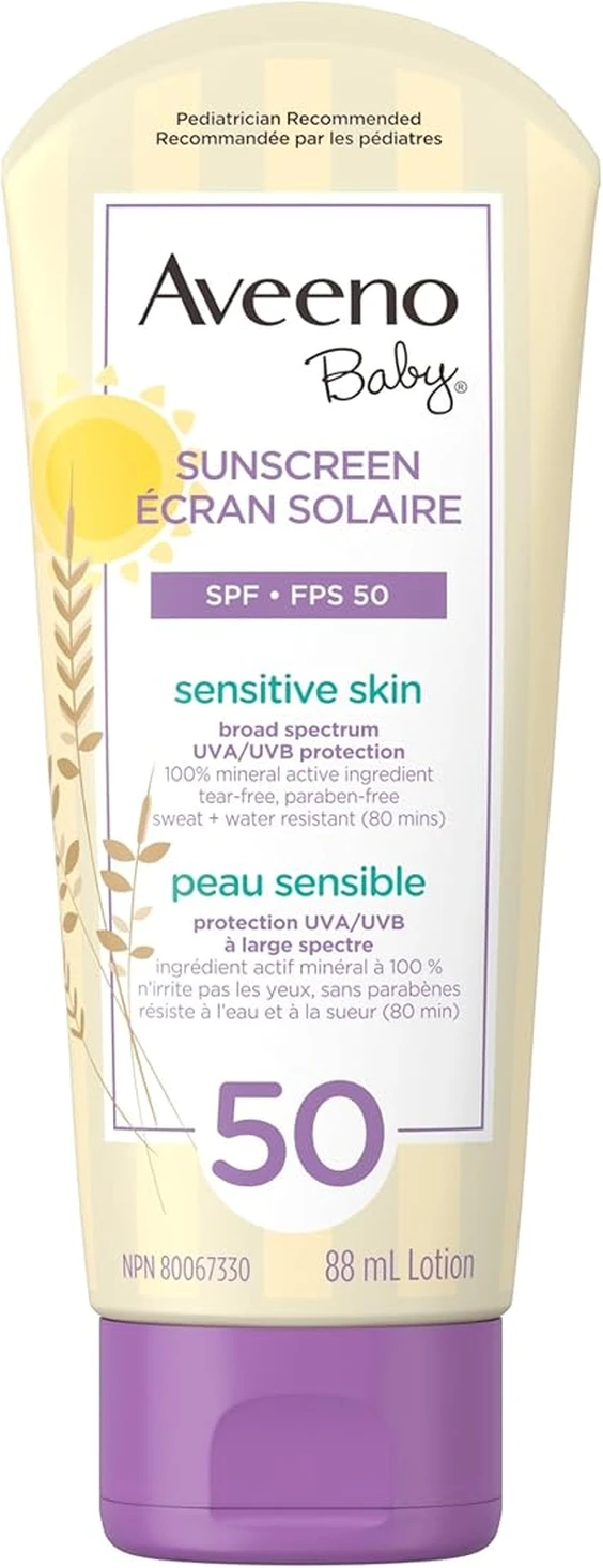 aveeno-baby-spf-50-sunscreen-sensitive-skin-88ml Aveeno Baby SPF 50 Sunscreen Sensitive Skin 88ml
