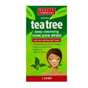 beauty-formulas-strips-tea-tree2-600 Beauty Formulas Tea Tree Deep Cleansing Nose Pore Strip 6 Strips